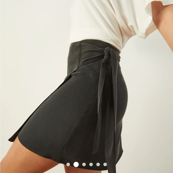 NWT ADAY Courtside wrap skirt black szL - Picture 4 of 10